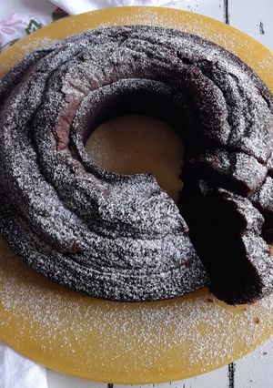 Foto di Ciambellone morbido con cacao e nutella