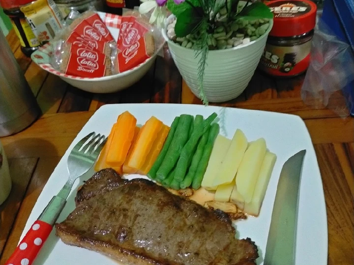 Cara Gampang Membuat Resep Sirloin steak butter garlic yang Lezat Anti Ribet, Lezat Sekali