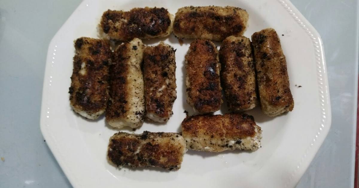 Croquetas de pollo sin bechamel Receta de Ro Cookpad