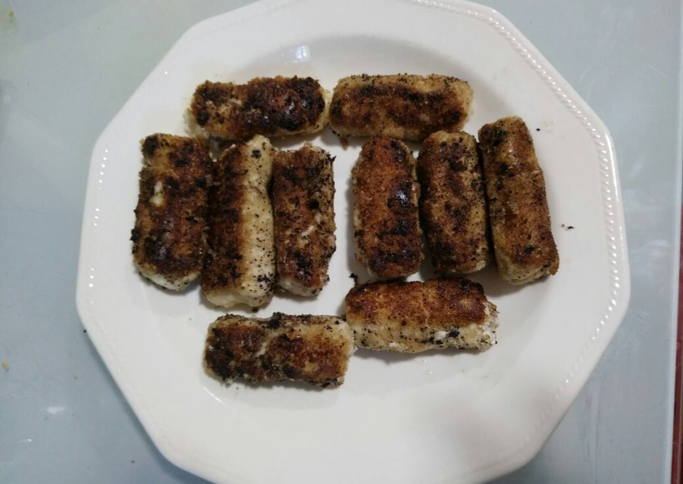 Croquetas de pollo sin bechamel