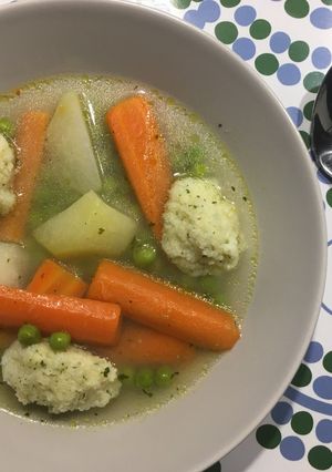 Gluténmentes zöldséges daragaluska leves recept fotója