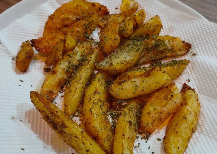 Resep Potato Wedges Toast oleh ina ariany Cookpad