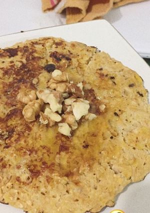 Una foto de Pancakes de banana fáciles para desayunar o merendar