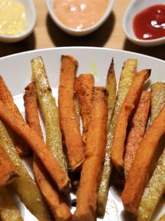 Une photo de Frites de légumes au four