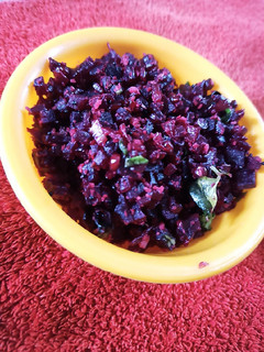 பீட்ரூட் பொரியல்(beetroot poriyal recipe in tamil) செய்முறை முக்கிய புகைப்படம்