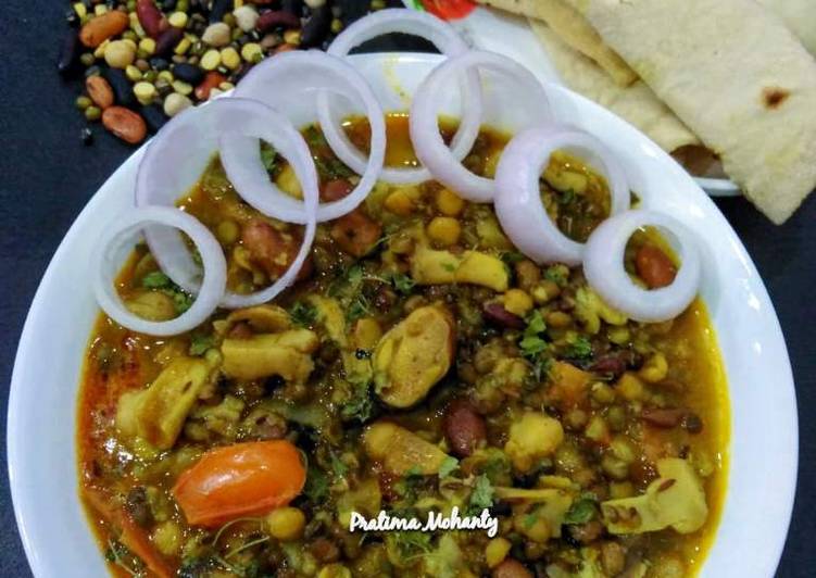 Mushroom Mixed Dal Tadka