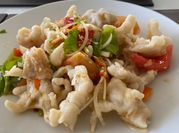 A picture of asian chicken salad