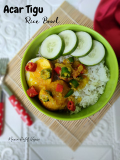 Foto resep Rice Bowl Acar Tigu