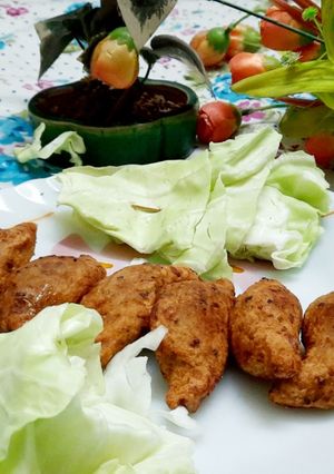 বাঁধা কপি কলাই ডালের ভাজা পিঠে (badhakopi kolai daler vaja pithe recipe in Bengali) রেসিপির প্রধান ছবি