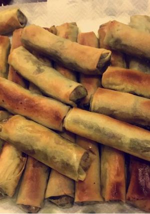 صورة لوصفة سبرينغ رولز الخضار بالفرن