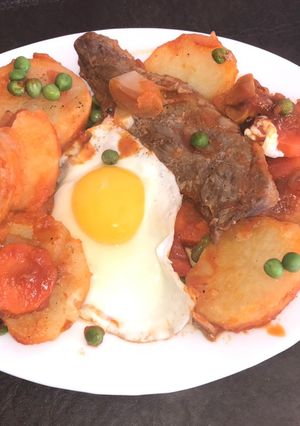 Una foto de Bifes a la criolla