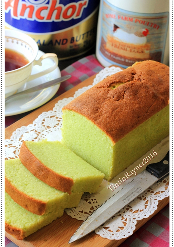 Foto resep Condensed Milk PANDAN POUND CAKE 5 Bahan Yummy