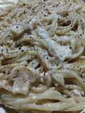 Fideos con salsa Tetrazzini (versión 2) FÁCIL Y DELICIOSA