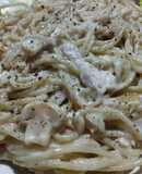 Fideos con salsa Tetrazzini (versión 2) FÁCIL Y DELICIOSA