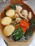 แกงจืดตำลึงไก่สับเต้าหู้อ่อน