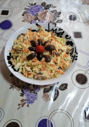 Una foto de Ensalada de repollo con mayonesa