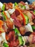 Brochett de carne y pollo