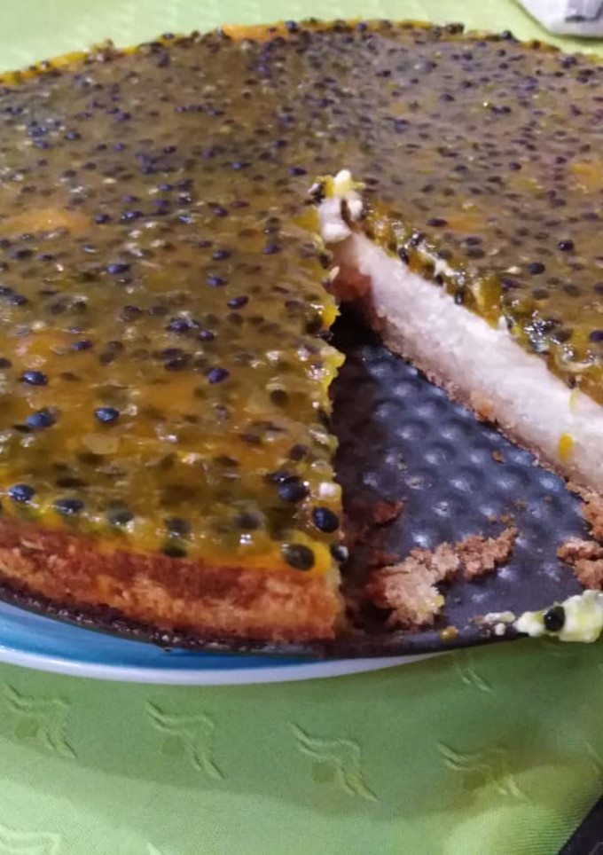 Una foto de Cheesecake de Maracuyá
