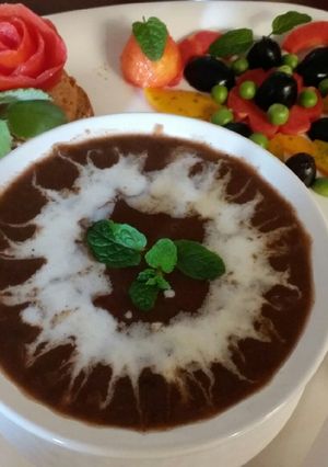 A picture of Mixed veggies and drumstick digestive soup.