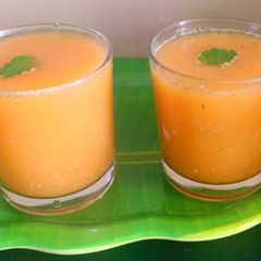A picture of Muskmelon juice.