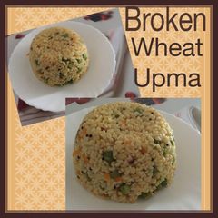 A picture of Broken wheat upma.
