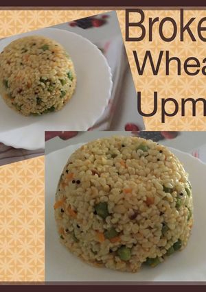 A picture of Broken wheat upma.