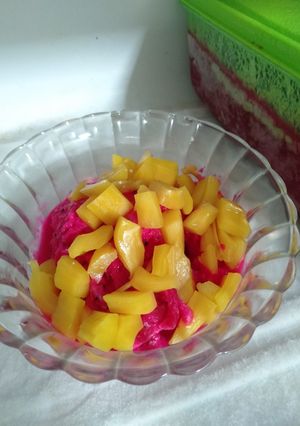 Foto resep Dragon fruit ice cream