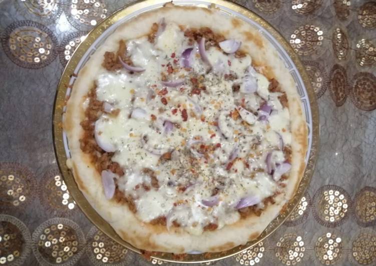 Steps to Make Any-night-of-the-week Minche Pizza(no oven) | This is Recipe So Great You Must Undertake Now !!