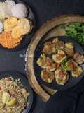 Vrat ke aloo/smashed potato