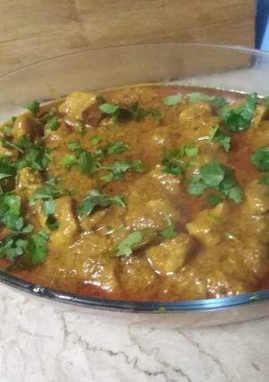 A picture of Boneless achari handi.
