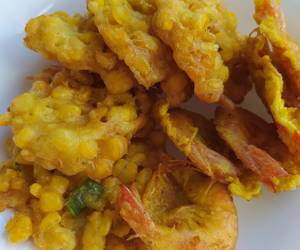 Cara Memasak Bakwan jagung &amp;amp; rempeyek udang anti gagal Gurih Mantul