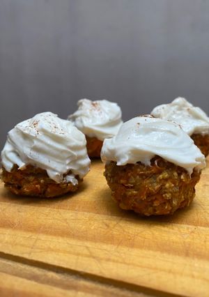 Una foto de Trufas tipo carrot cake