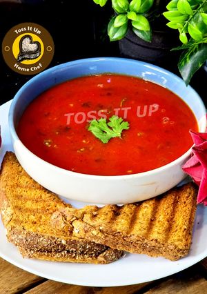 A picture of Tomato, Carrot And Beetroot Soup.