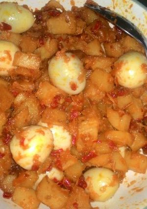 Foto resep Kentang balado feat telur puyuh