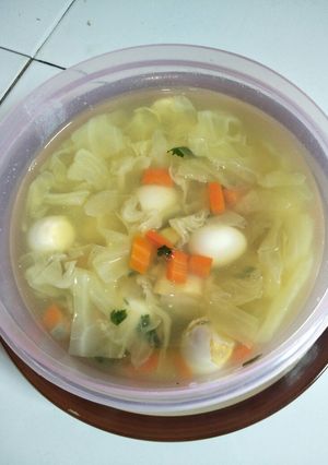 Foto resep Sup Sayur Telur Puyuh