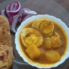 A picture of Egg n potato curry#Festivecontest-Mombasa #Authors marathon.