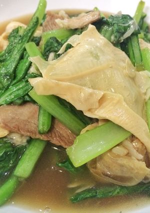Foto resep Tumis Sawi Hijau & Kembang Tahu