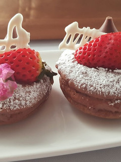 Una foto de Galleta con mousse de chocolate