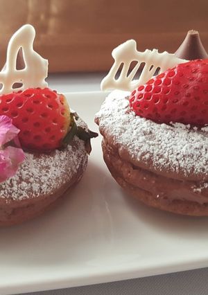 Una foto de Galleta con mousse de chocolate