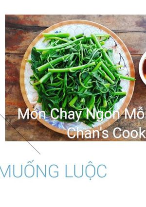 Hình của món Rau muống luộc.