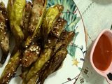 พริกหนุ่มยัดไส้หมูสับ หม้อทอดไร้น้ำมัน
