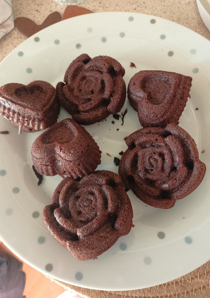 Φωτογραφία της συνταγής Muffins σοκολάτας για την γιορτή των ερωτευμένων
