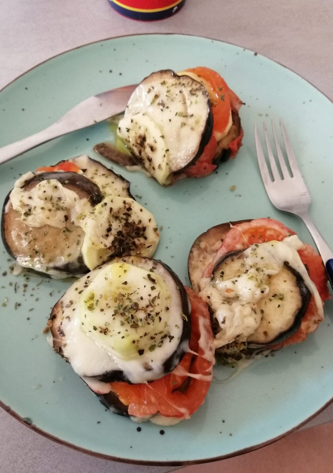 Una foto de Timbal Verduras con Mozzarella al Microondas