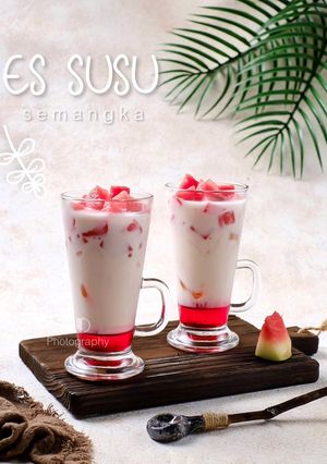 Foto resep Es Susu Semangka