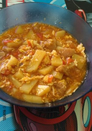 Foto resep Kreasi anak kos kentang telur orak arik