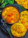 Methi Poori, Aloo Badi ki Sabzi