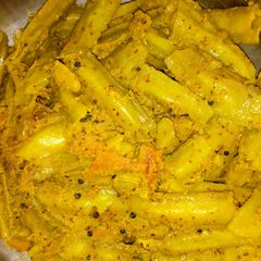 Potato drumstick in mustard sauce A picture of Potato drumstick in mustard sauce.