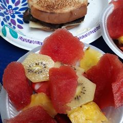 Salted Watermelon Fruit Salad A picture of Salted Watermelon Fruit Salad.