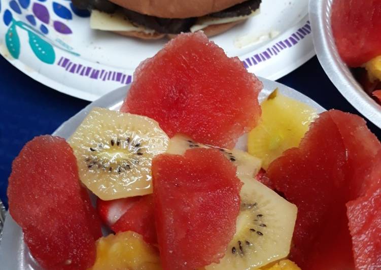 Recipe of Tasty Salted Watermelon Fruit Salad