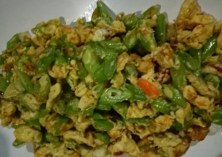 Oseng buncis telur orak arik